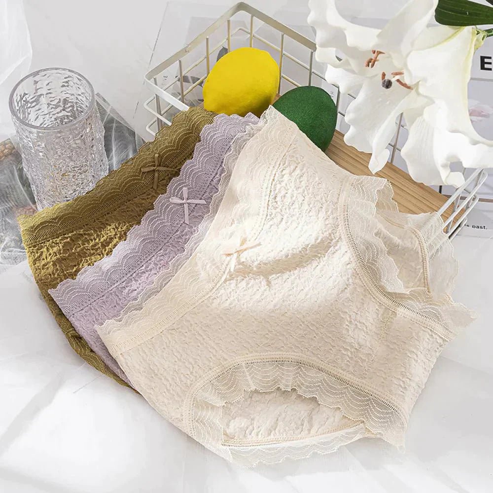 Little Fairy Lace Underwear Multicolour - ( Pack of 3 ) PANTIES Show Urban