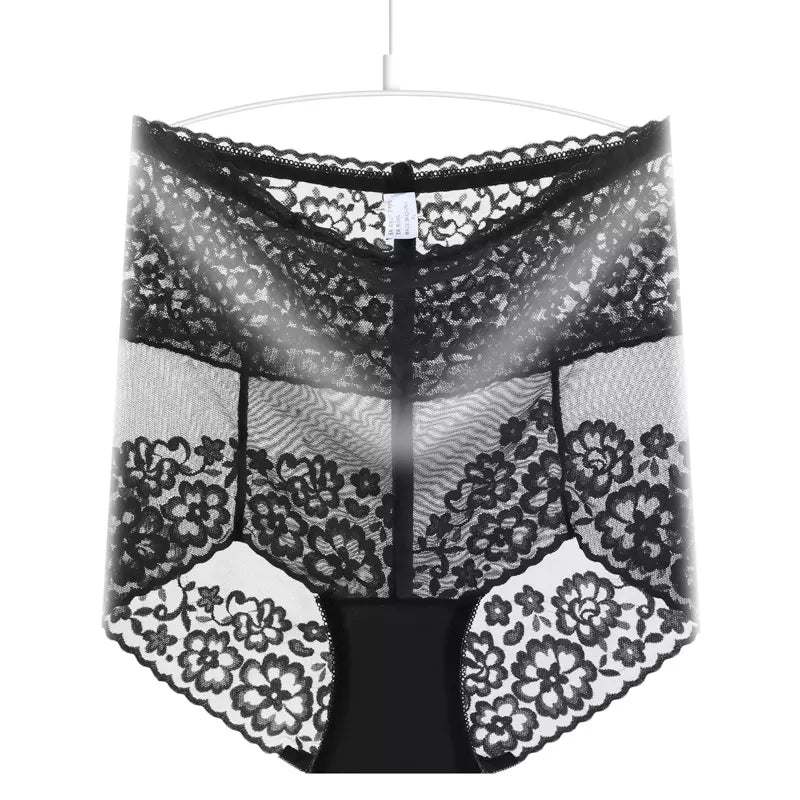 High Rise Floral Embroidery Panty For Women