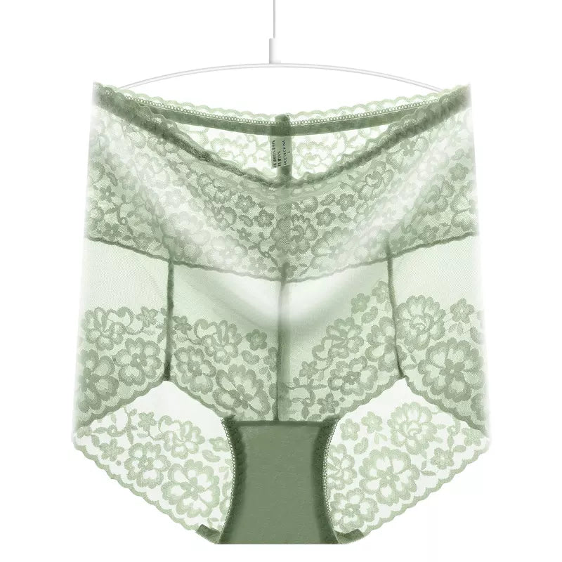 High Rise Floral Embroidery Panty For Women