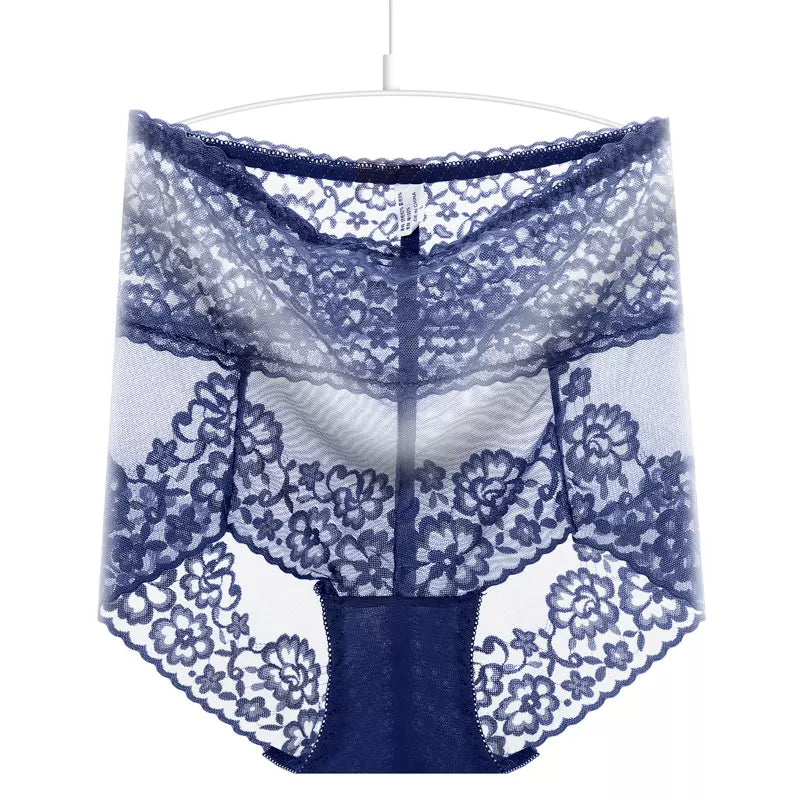 High Rise Floral Embroidery Panty For Women