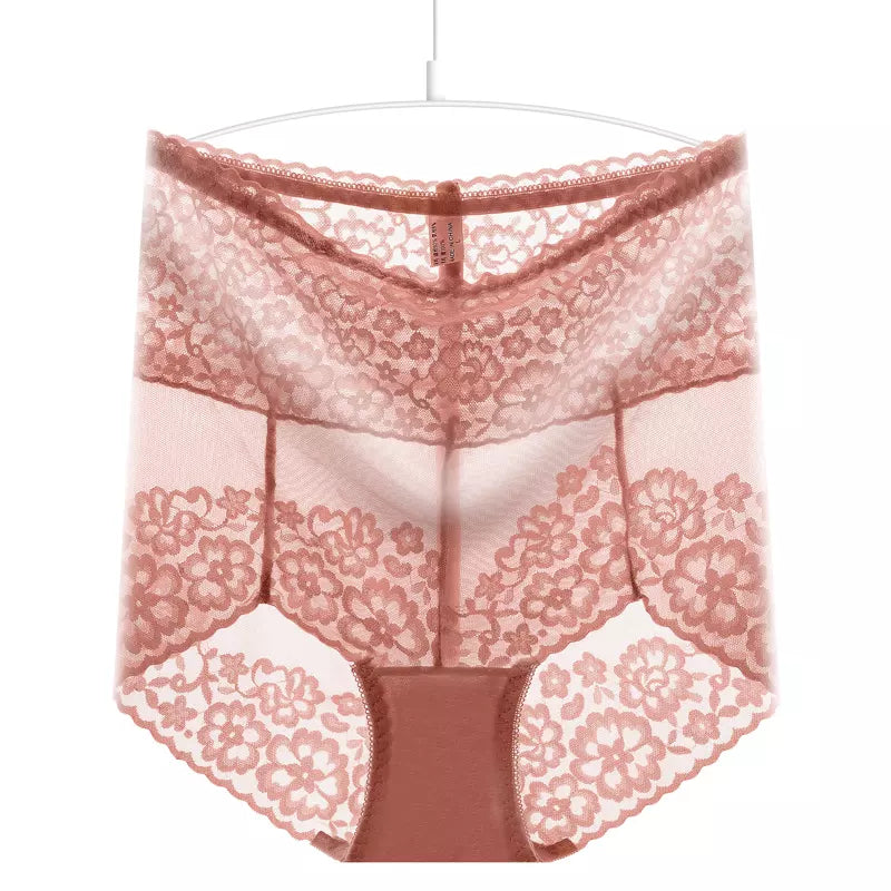 High Rise Floral Embroidery Panty For Women