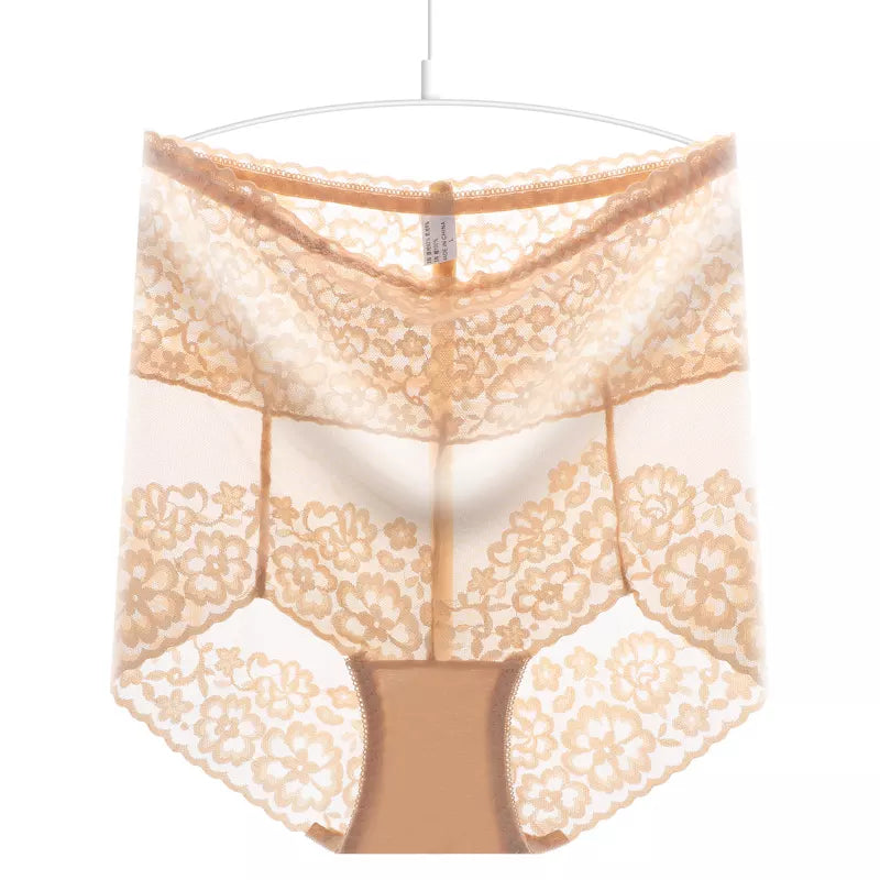 High Rise Floral Embroidery Panty For Women