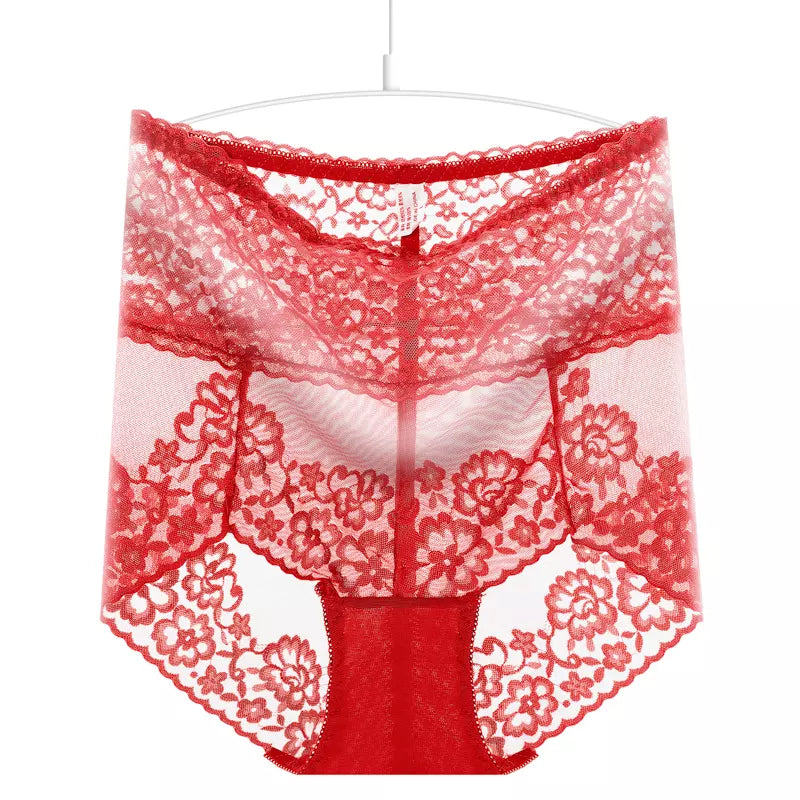 High Rise Floral Embroidery Panty For Women