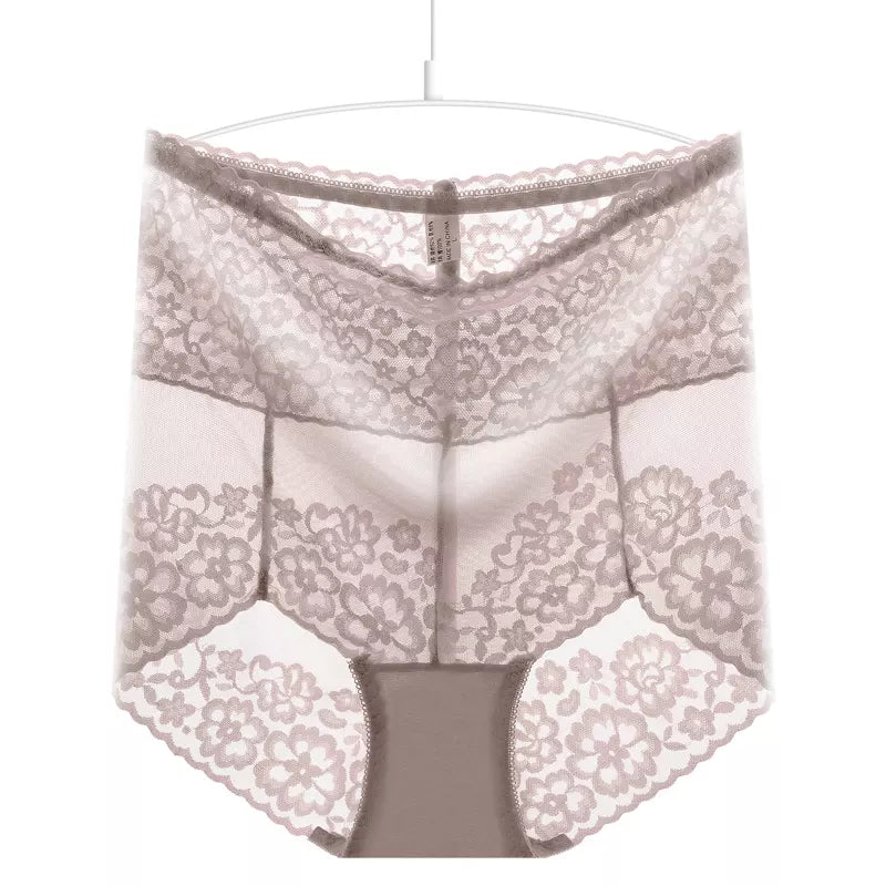 High Rise Floral Embroidery Panty For Women
