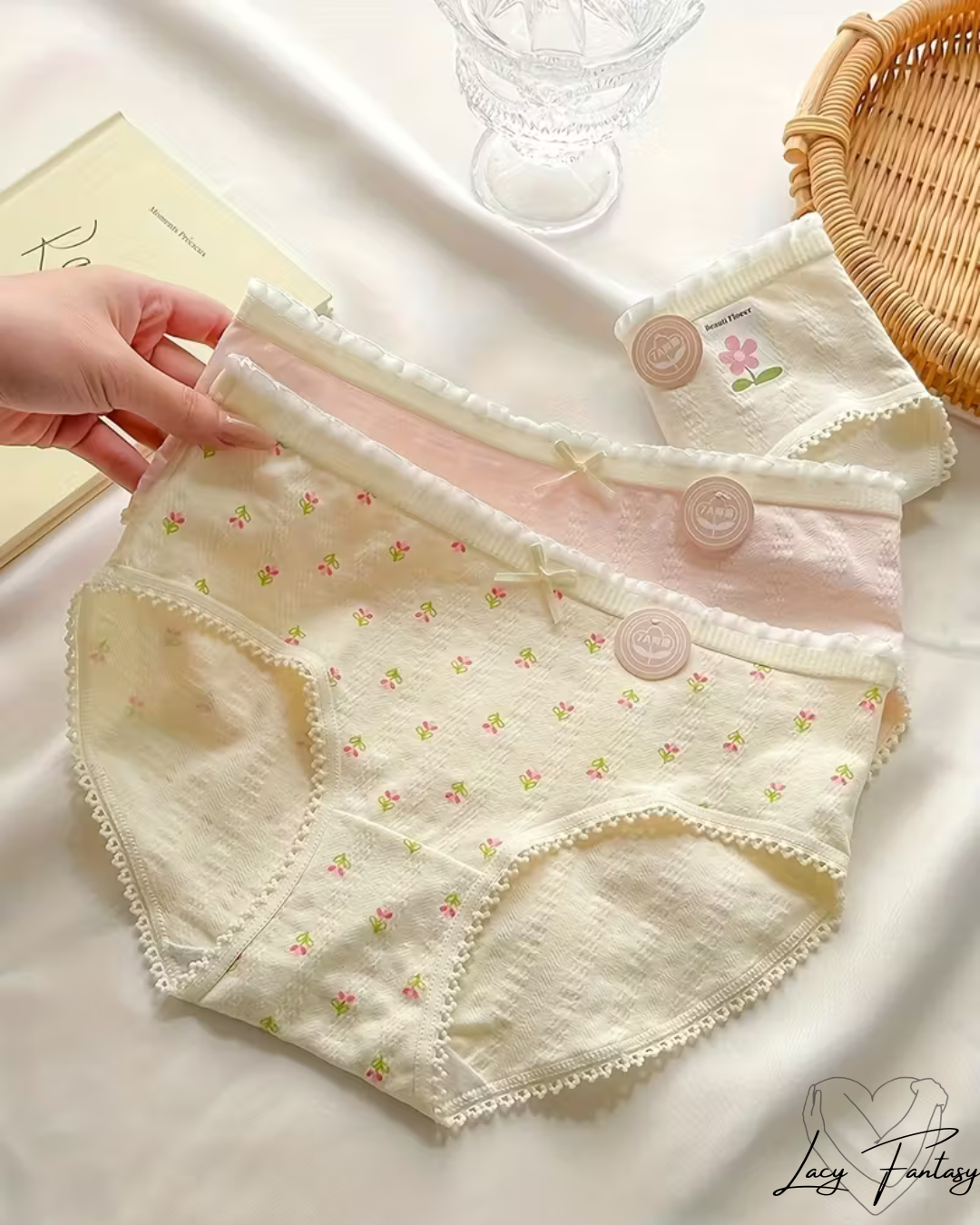 Women'S Seamless Sweet Floral Print Briefs