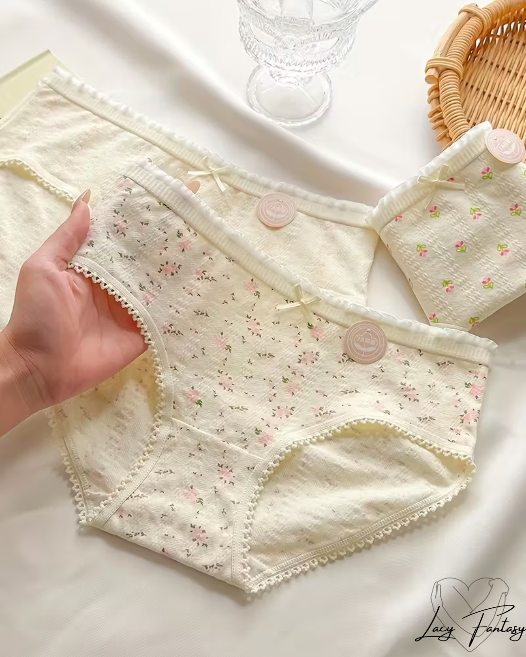 Women'S Seamless Sweet Floral Print Briefs