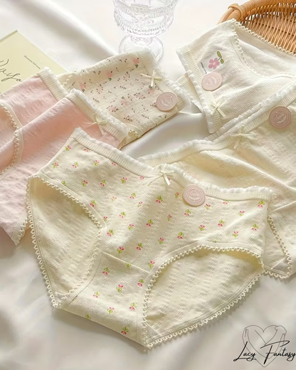 Women'S Seamless Sweet Floral Print Briefs