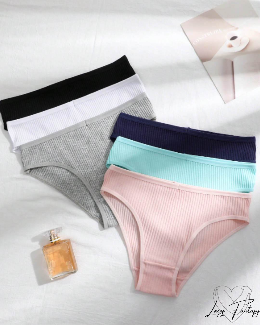 Ribbed Printed Thong Panties ✨