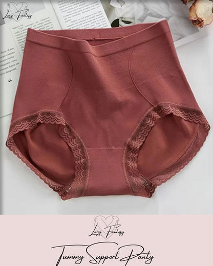 100% Tummy Support Highwaist Panty With Lace Design✨