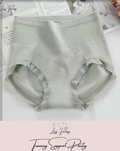 100% Tummy Support Highwaist Panty With Lace Design✨