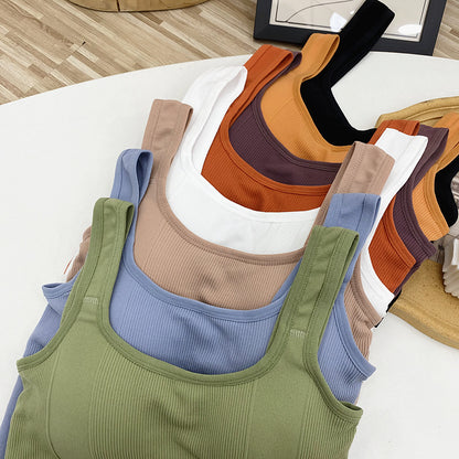 Women Wireless Sexy Push Up Sports Stylish Tank Top Bralette