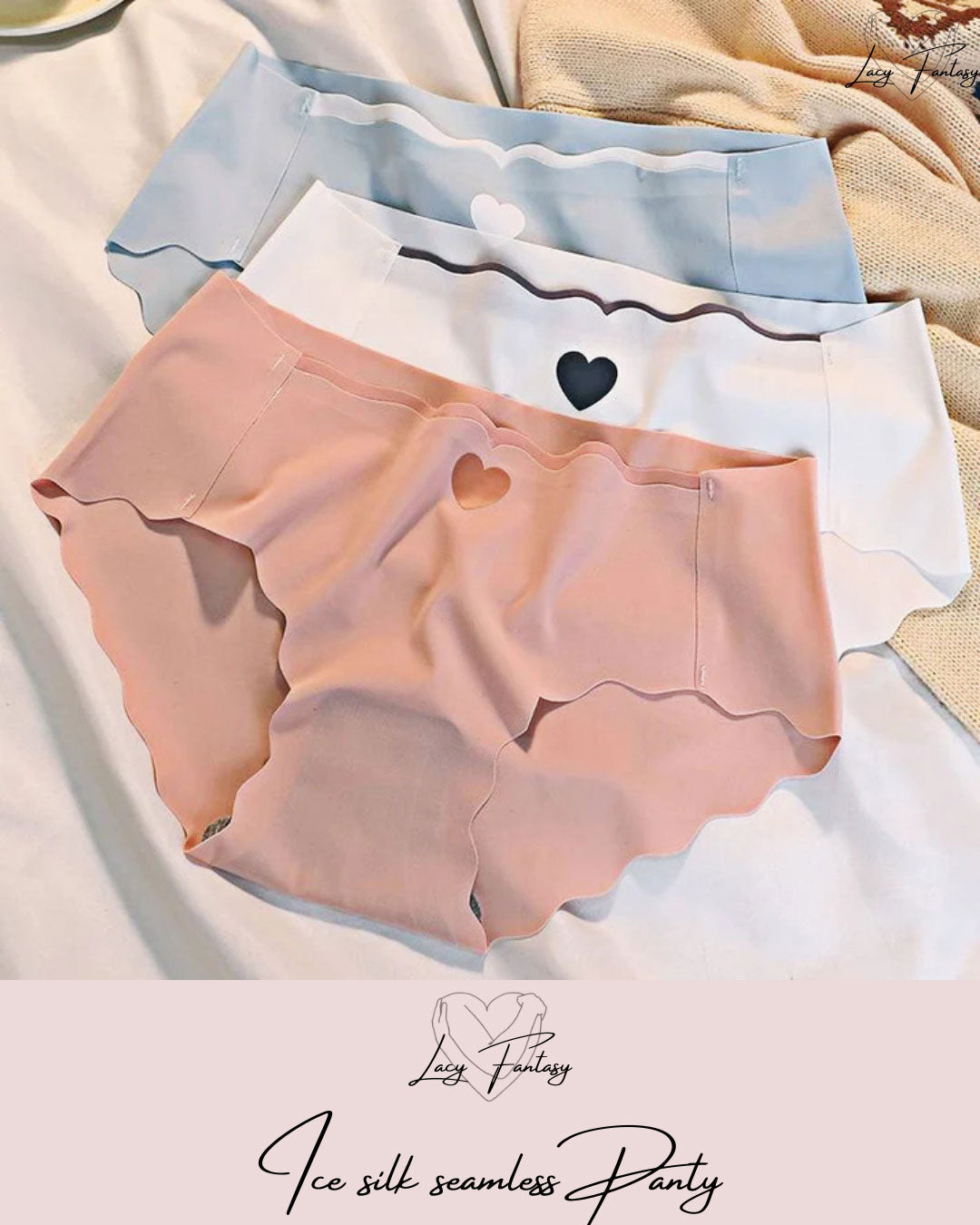 Ice Silk Seamless Panties For Women