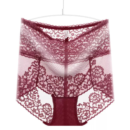 High Rise Floral Embroidery Panty For Women