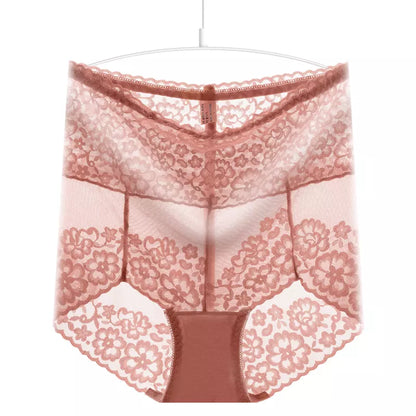 High Rise Floral Embroidery Panty For Women