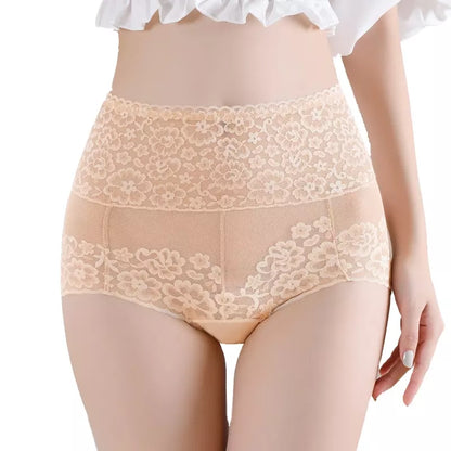 High Rise Floral Embroidery Panty For Women