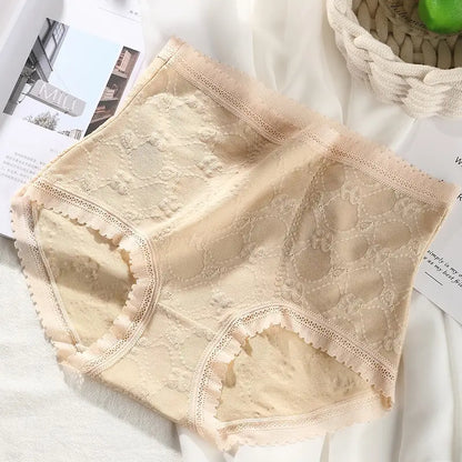 French Lace Belly High Waist Underwear (MultiColor - Pack of 3)