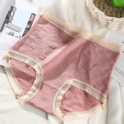 French Lace Belly High Waist Underwear (MultiColor - Pack of 3)