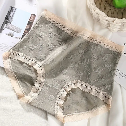 French Lace Belly High Waist Underwear (MultiColor - Pack of 3)