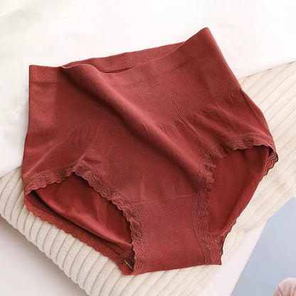 Breathable Mid Waist Lace Panty For Women