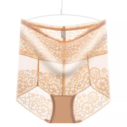 High Rise Floral Embroidery Panty For Women