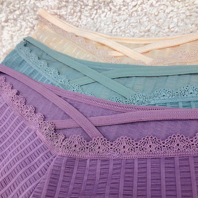 Luxury Sexy Lace Seamless Panty (MultiColor-Pack of 3)