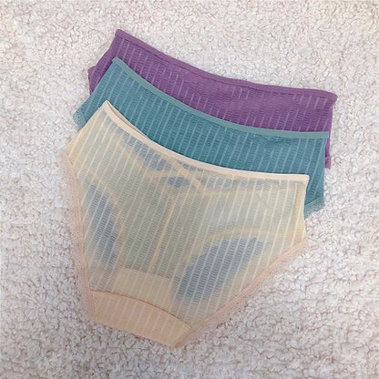 Luxury Sexy Lace Seamless Panty (MultiColor-Pack of 3)