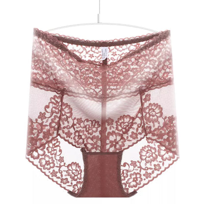 High Rise Floral Embroidery Panty For Women