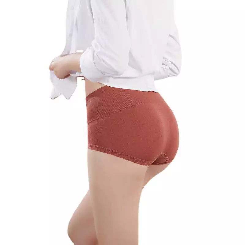 Breathable Mid Waist Lace Panty For Women