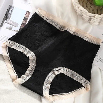 French Lace Belly High Waist Underwear (MultiColor - Pack of 3)