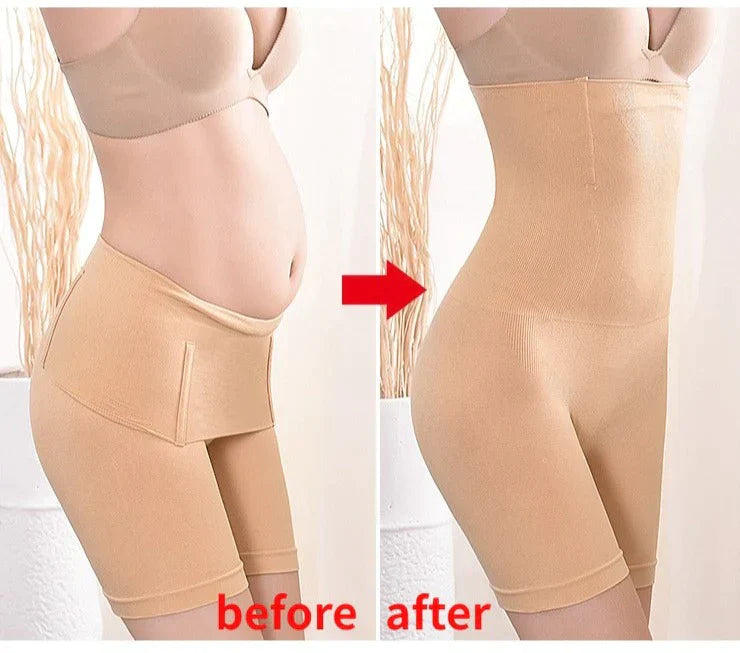 Medium Control Highwaist 12 Hour Seamless Thigh Shaper - Skin