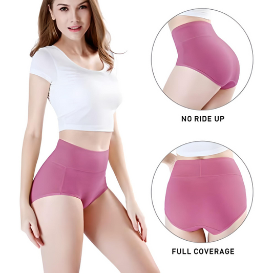 Leakproof High Waist Pure Cotton Panty (Pack of 3)