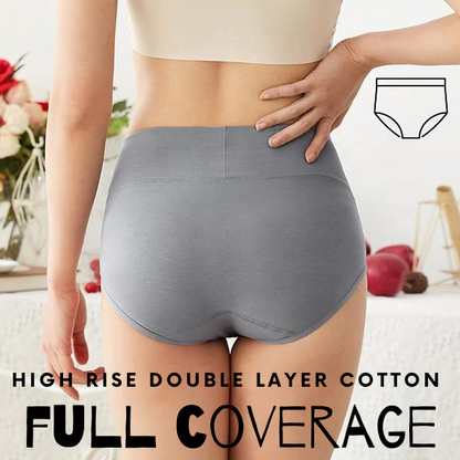 Leakproof High Waist Pure Cotton Panty (Pack of 3)
